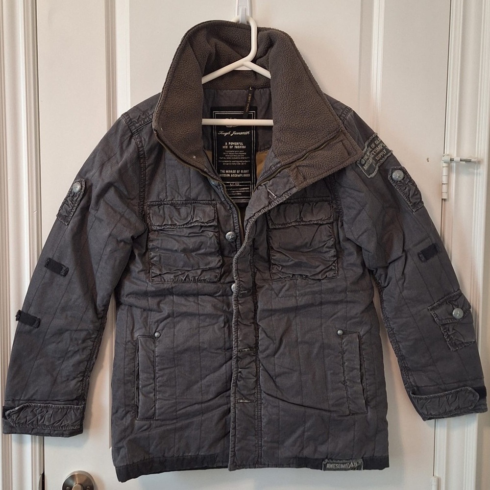 Tough Jeansmith Gray Quilted Jacket